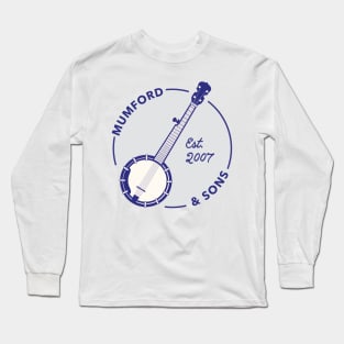 Mumford and Sons Banjo (Blue/Grey) Long Sleeve T-Shirt